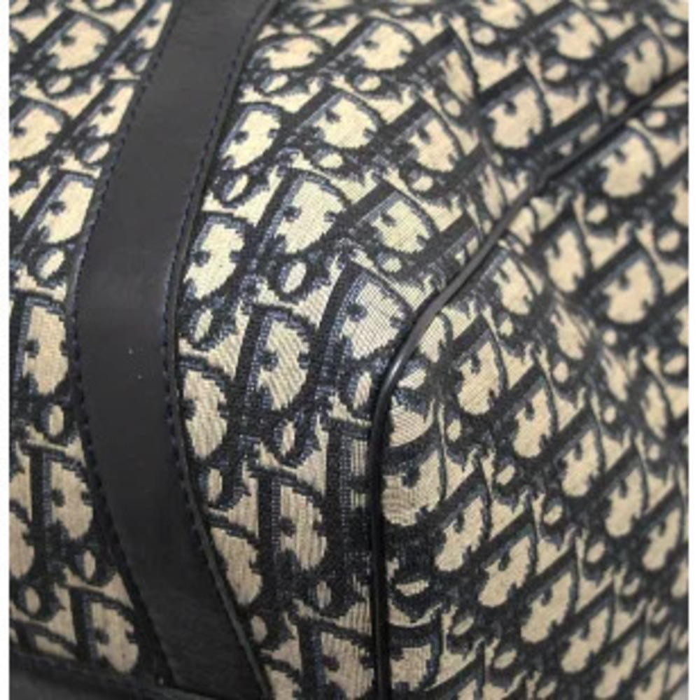 Christian Dior Trotter Boston Bag Jacquard Navy Blue - Picture 6 of 6